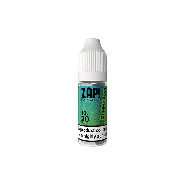 20mg ZAP! Bar Salts Nic Salt 10ml (50VG/50PG) - DMVapes