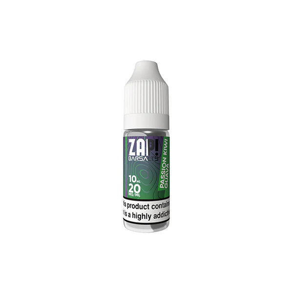 20mg ZAP! Bar Salts Nic Salt 10ml (50VG/50PG) - DMVapes