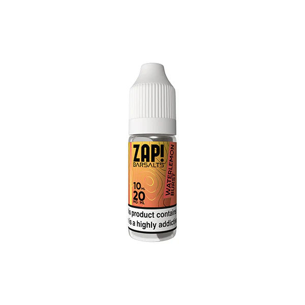 20mg ZAP! Bar Salts Nic Salt 10ml (50VG/50PG) - DMVapes