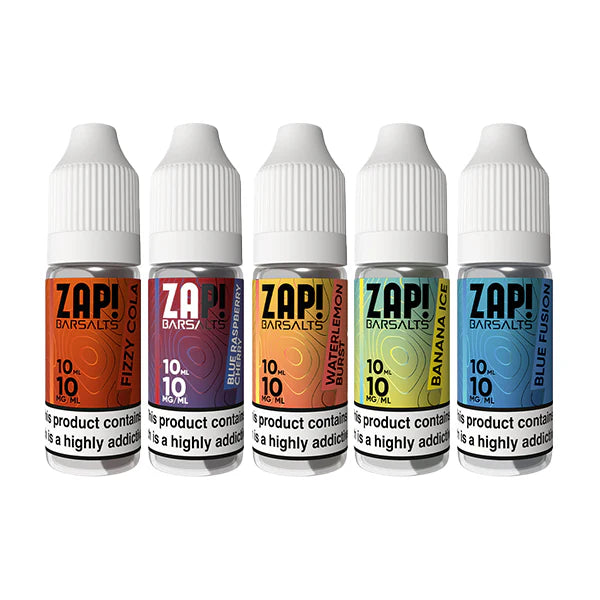 10mg ZAP! Bar Salts Nic Salt 10ml (50VG/50PG) - DMVapes