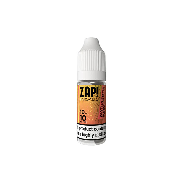 10mg ZAP! Bar Salts Nic Salt 10ml (50VG/50PG) - DMVapes