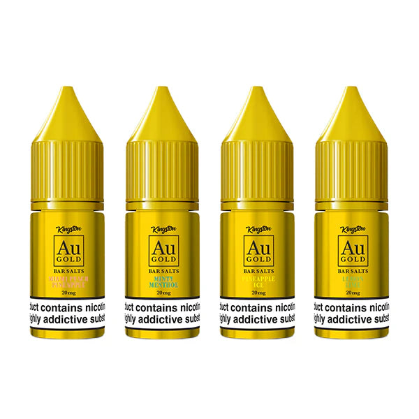 20mg AU Gold By Kingston Nic Salt 10ml (60VG/40PG) - DMVapes