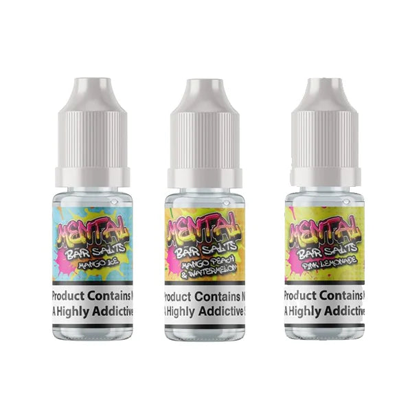 20mg Mental Bar Salts By Signature Vapours 10ml Nic Salt (50VG/50PG) - DMVapes