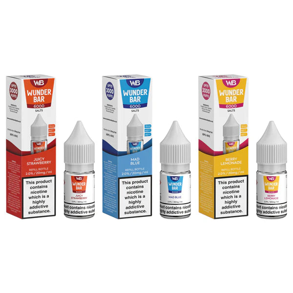 20mg Wunderbar 6000 Salts 10ml Nic Salts (60PG/40VG) - DMVapes