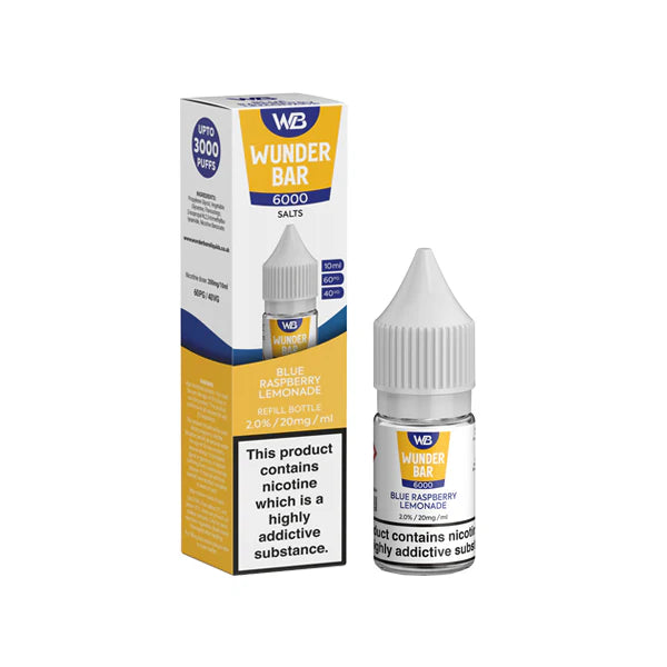 20mg Wunderbar 6000 Salts 10ml Nic Salts (60PG/40VG) - DMVapes
