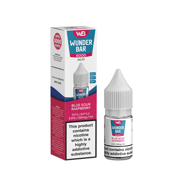 20mg Wunderbar 6000 Salts 10ml Nic Salts (60PG/40VG) - DMVapes
