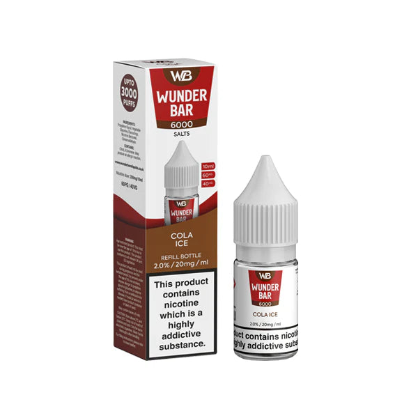 20mg Wunderbar 6000 Salts 10ml Nic Salts (60PG/40VG) - DMVapes