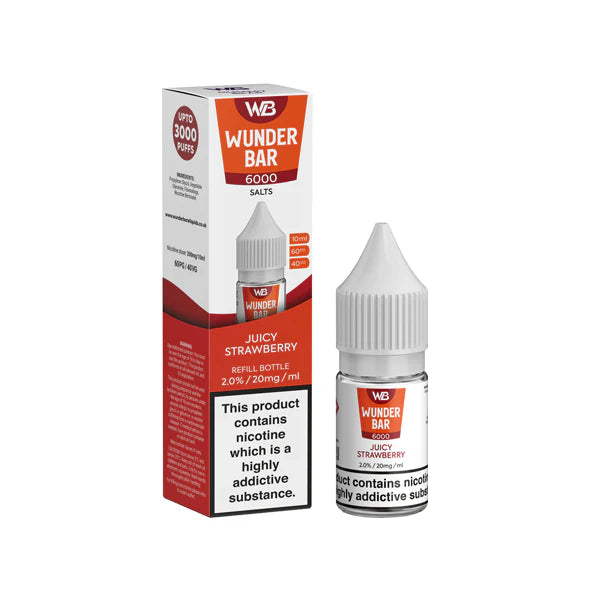 20mg Wunderbar 6000 Salts 10ml Nic Salts (60PG/40VG) - DMVapes