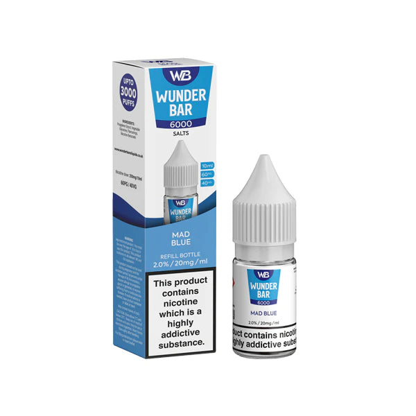 20mg Wunderbar 6000 Salts 10ml Nic Salts (60PG/40VG) - DMVapes