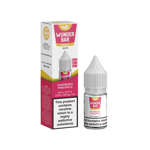 20mg Wunderbar 6000 Salts 10ml Nic Salts (60PG/40VG) - DMVapes