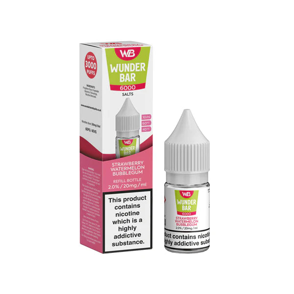 20mg Wunderbar 6000 Salts 10ml Nic Salts (60PG/40VG) - DMVapes