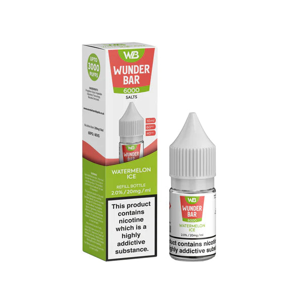 20mg Wunderbar 6000 Salts 10ml Nic Salts (60PG/40VG) - DMVapes