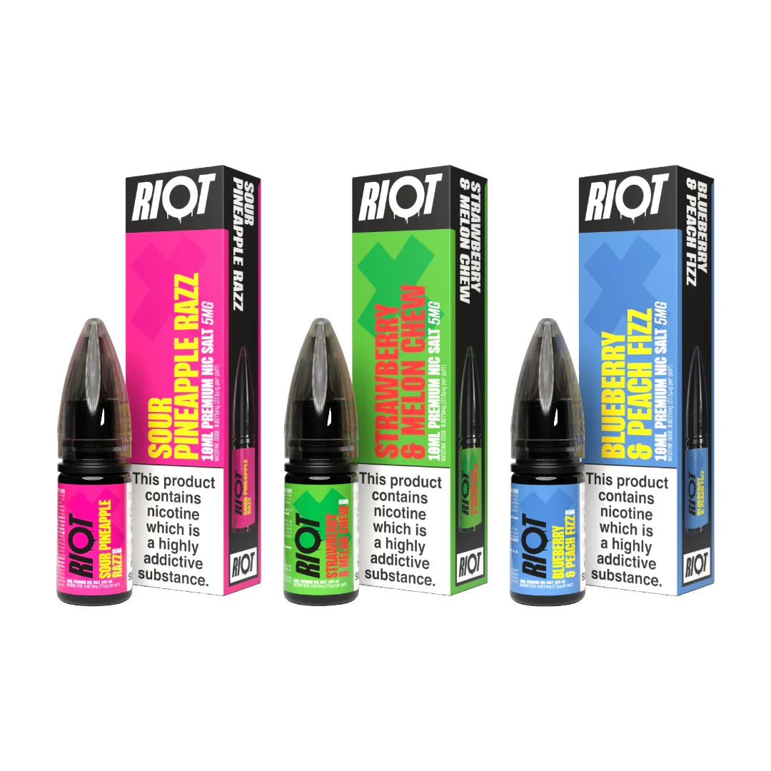 5mg RIOT X 10ml Nic Salts by Riot Squad (50VG/50PG) - DMVapes