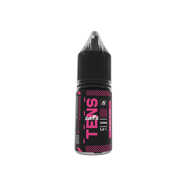 10mg Tens Salts 10ml Nic Salts (50VG/50PG) - (Full Box) Pack Of 10 - DMVapes