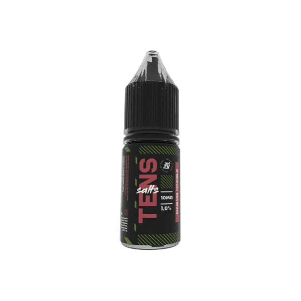 10mg Tens Salts 10ml Nic Salts (50VG/50PG) - (Full Box) Pack Of 10 - DMVapes
