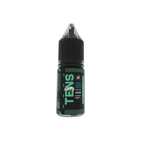 10mg Tens Salts 10ml Nic Salts (50VG/50PG) - (Full Box) Pack Of 10 - DMVapes