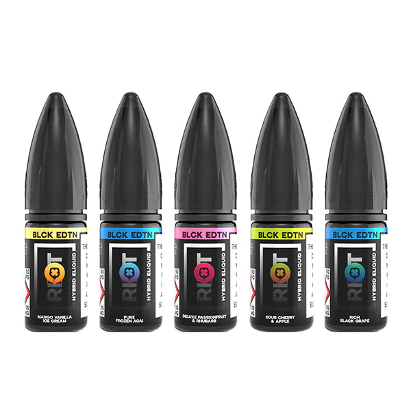10mg Riot Squad Black Edition V2 Nic Salts 10ml (50VG/50PG) - DMVapes