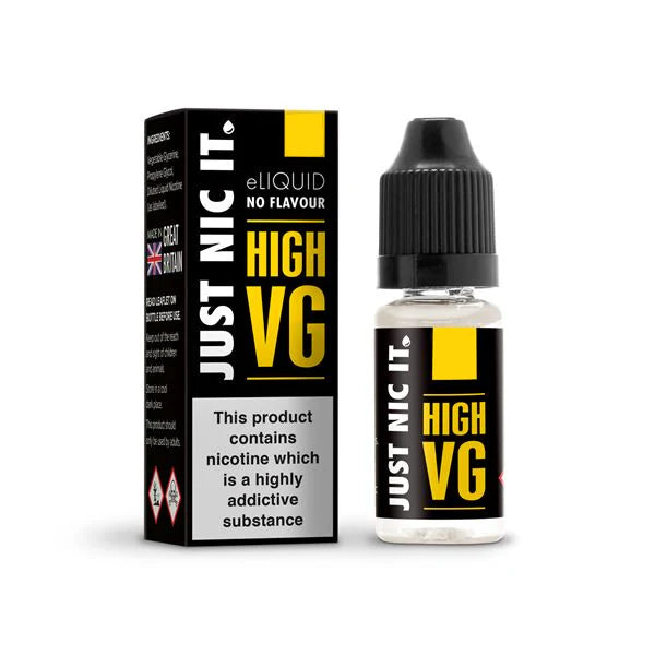 18mg Just Nic It Black Edition Nic Shot 10ml (80VG/20PG) - DMVapes