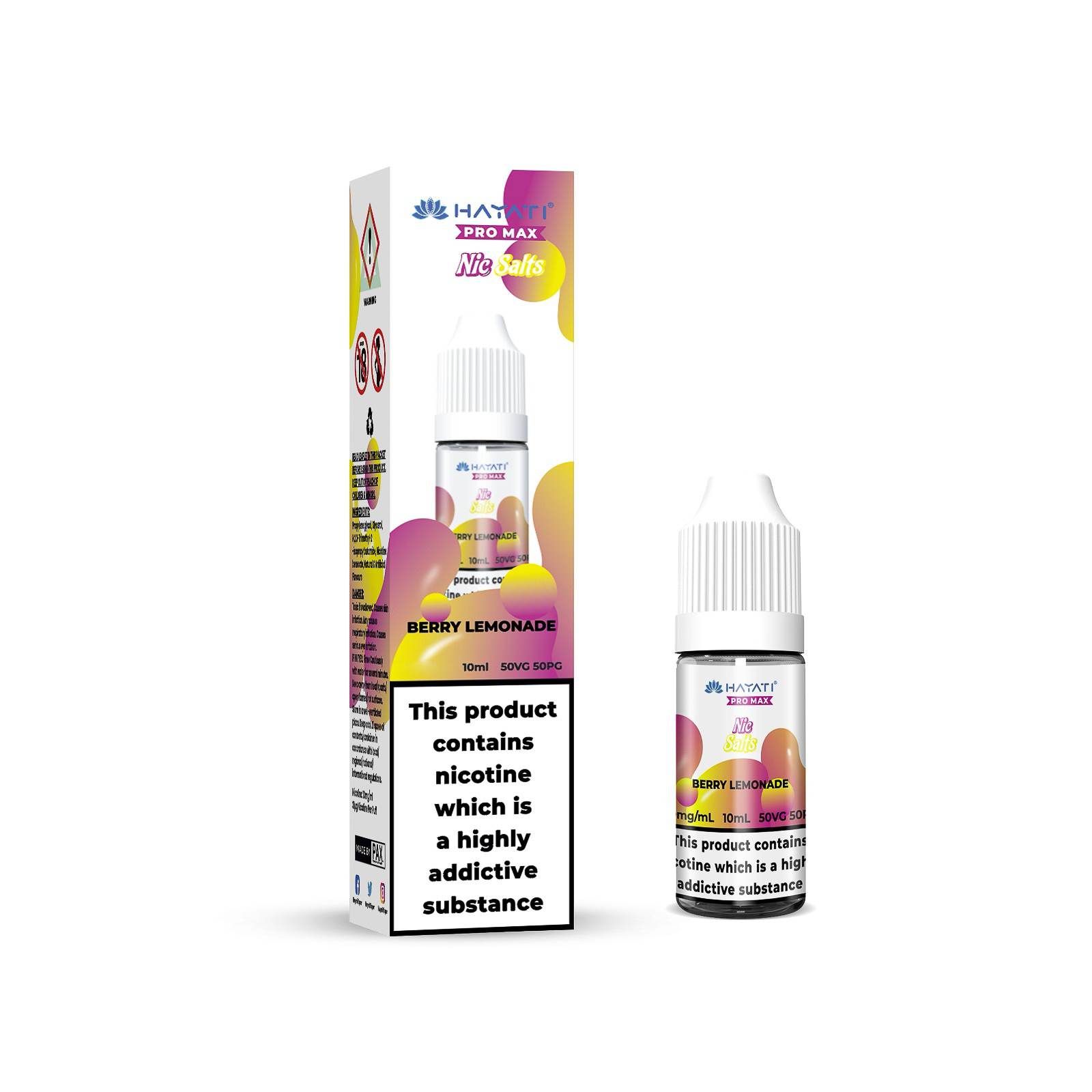 20mg Hayati Pro Max Nic Salts 10ml - DMVapes