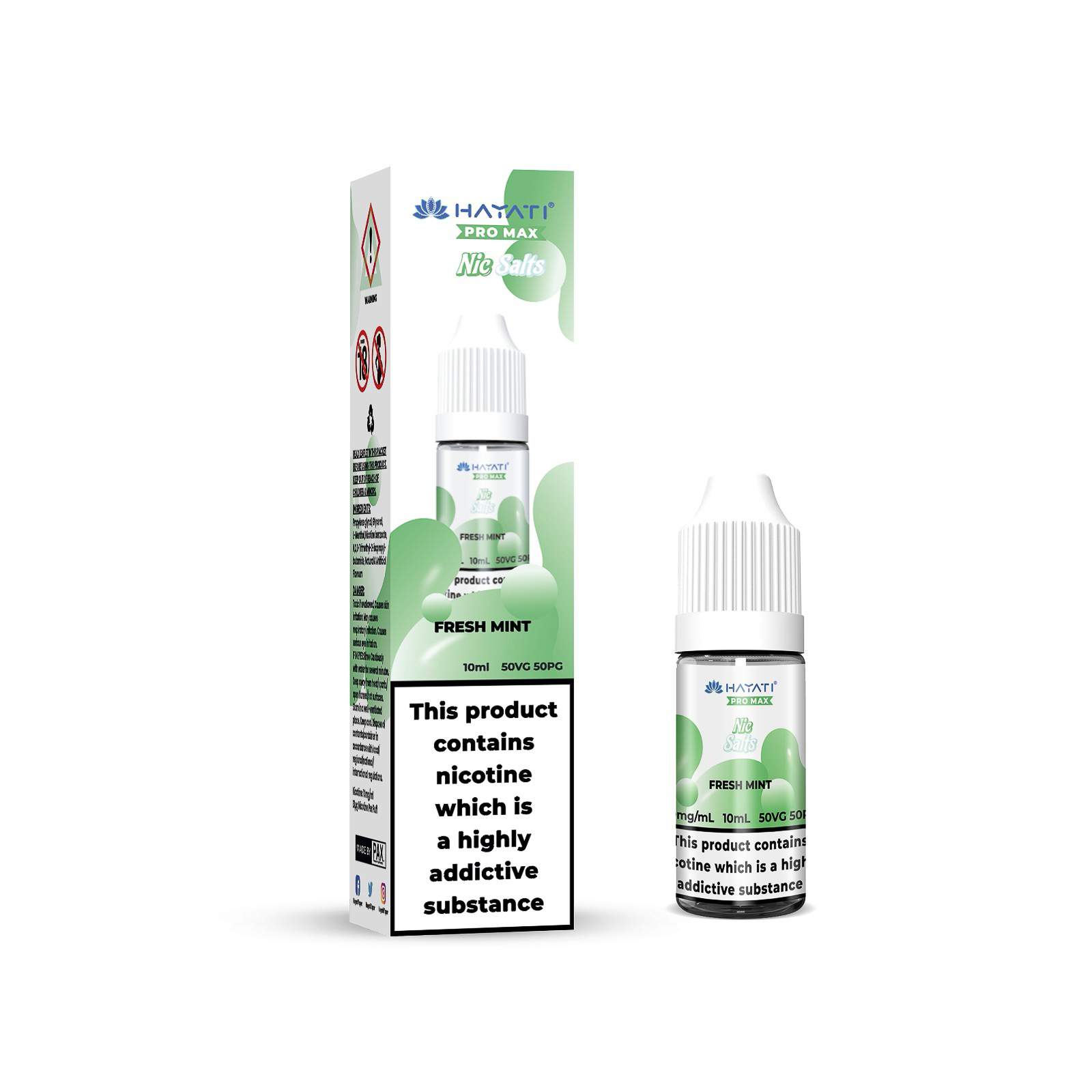 20mg Hayati Pro Max Nic Salts 10ml - DMVapes