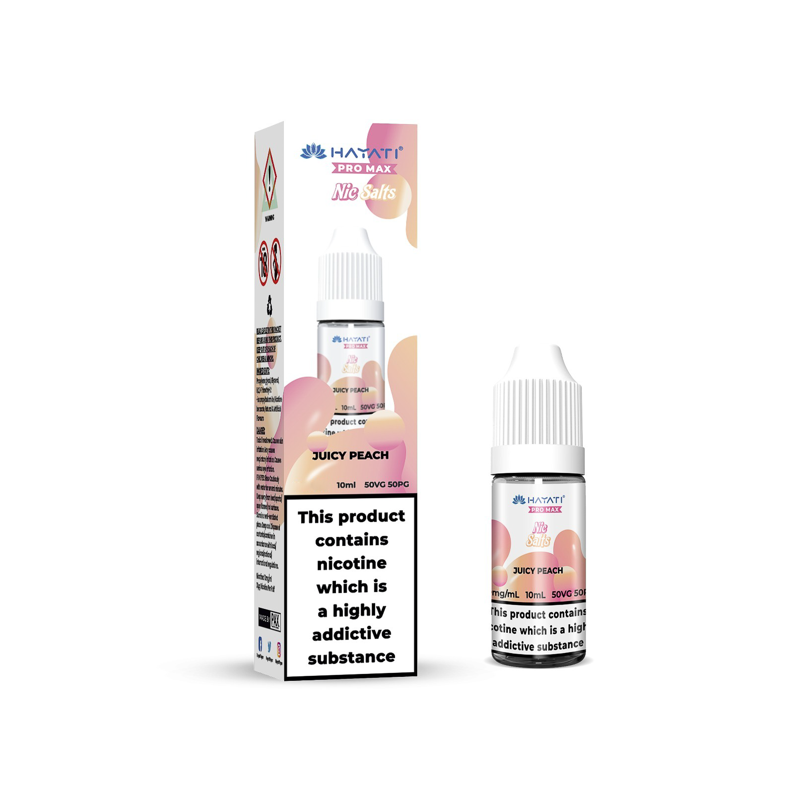 20mg Hayati Pro Max Nic Salts 10ml - DMVapes