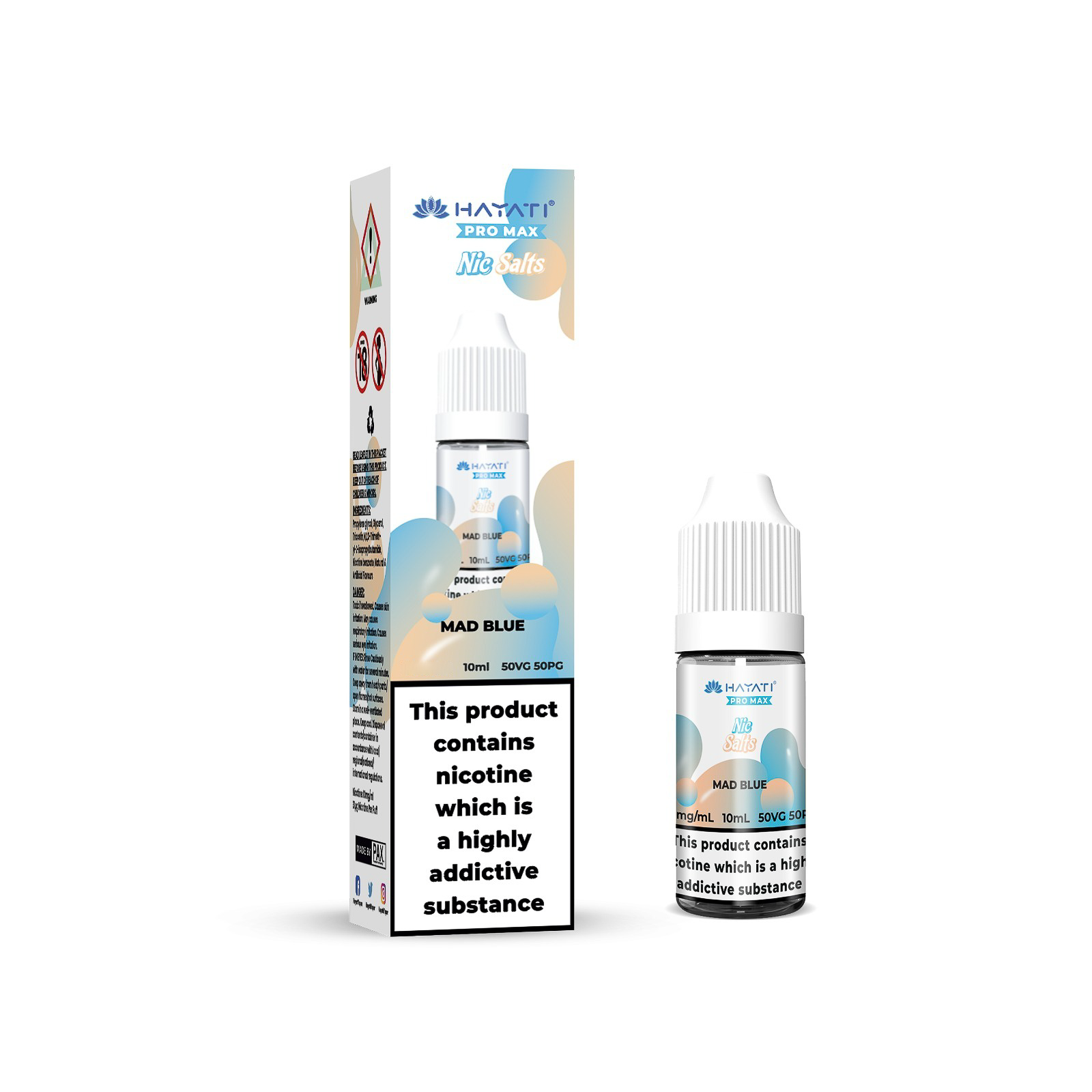 20mg Hayati Pro Max Nic Salts 10ml - DMVapes