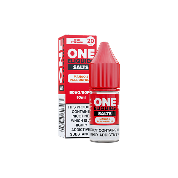 20mg One E-Liquids Flavoured Nic Salts 10ml (50VG/50PG) - DMVapes