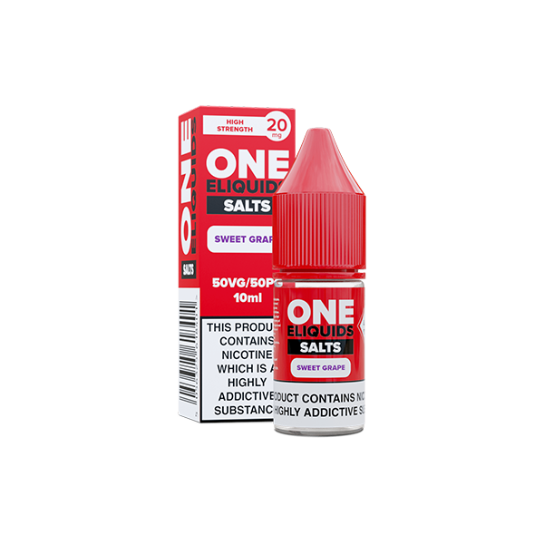 20mg One E-Liquids Flavoured Nic Salts 10ml (50VG/50PG) - DMVapes