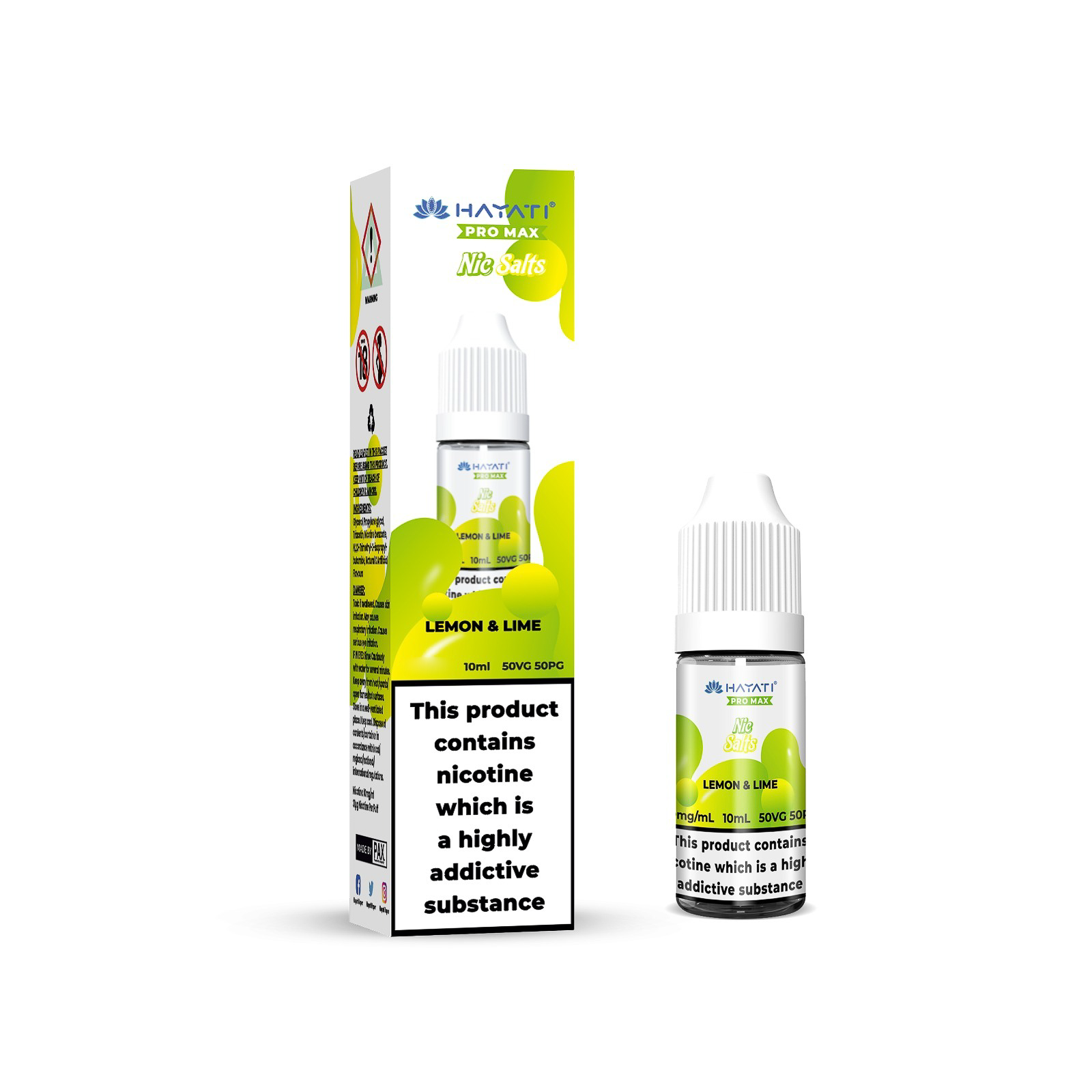 20mg Hayati Pro Max Nic Salts 10ml - DMVapes