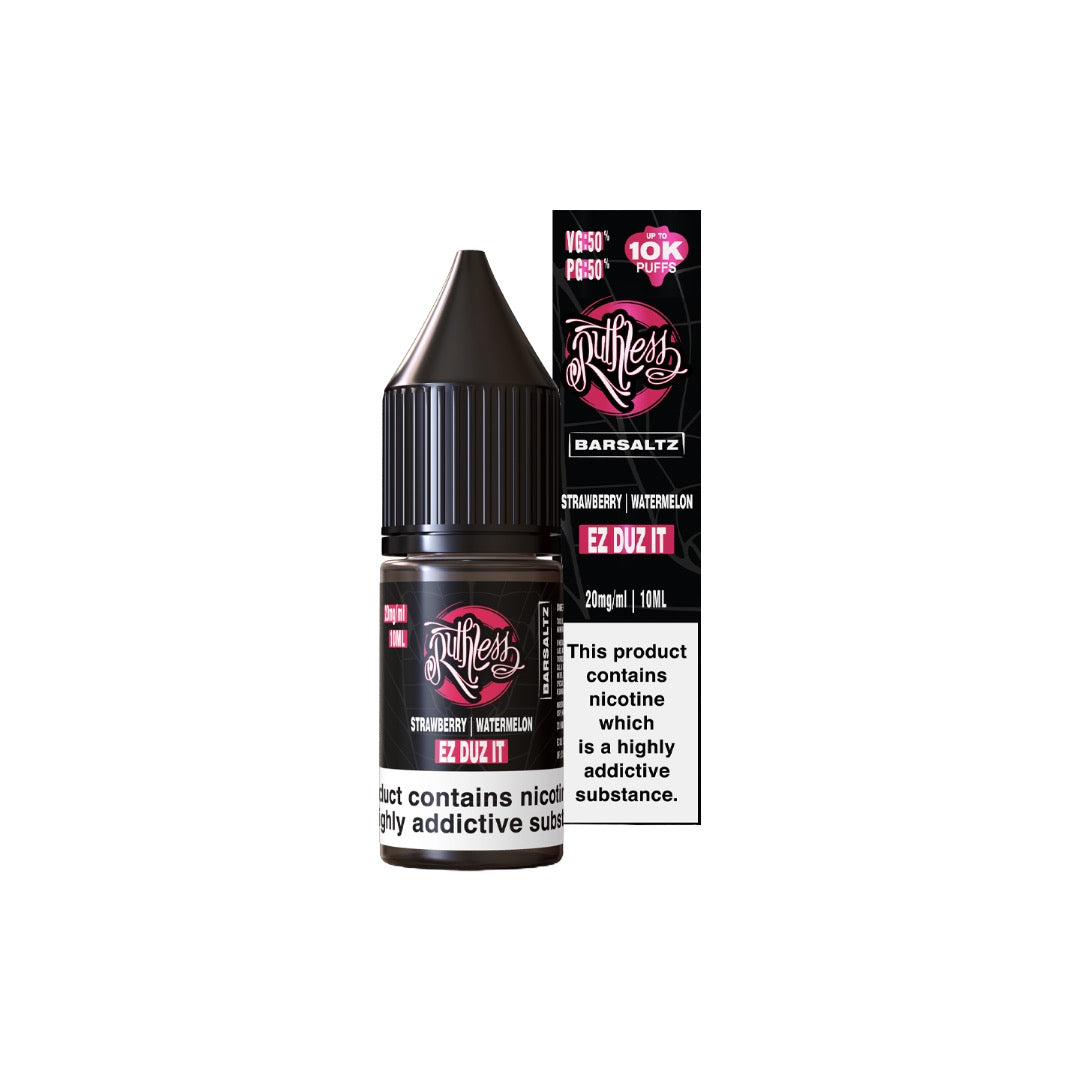 10mg Ruthless Nic Salt 10ml (50VG/50PG) - DMVapes