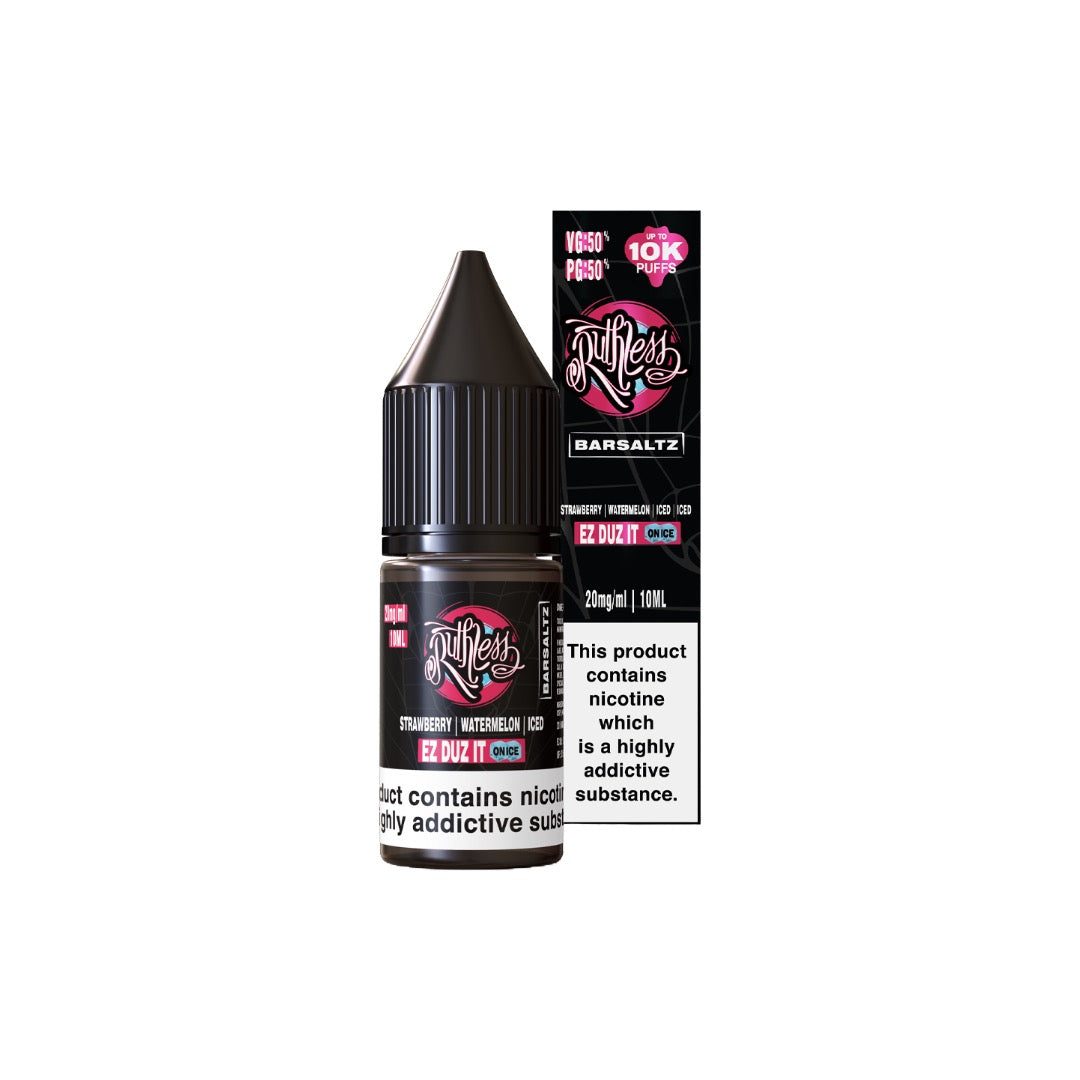 10mg Ruthless Nic Salt 10ml (50VG/50PG) - DMVapes