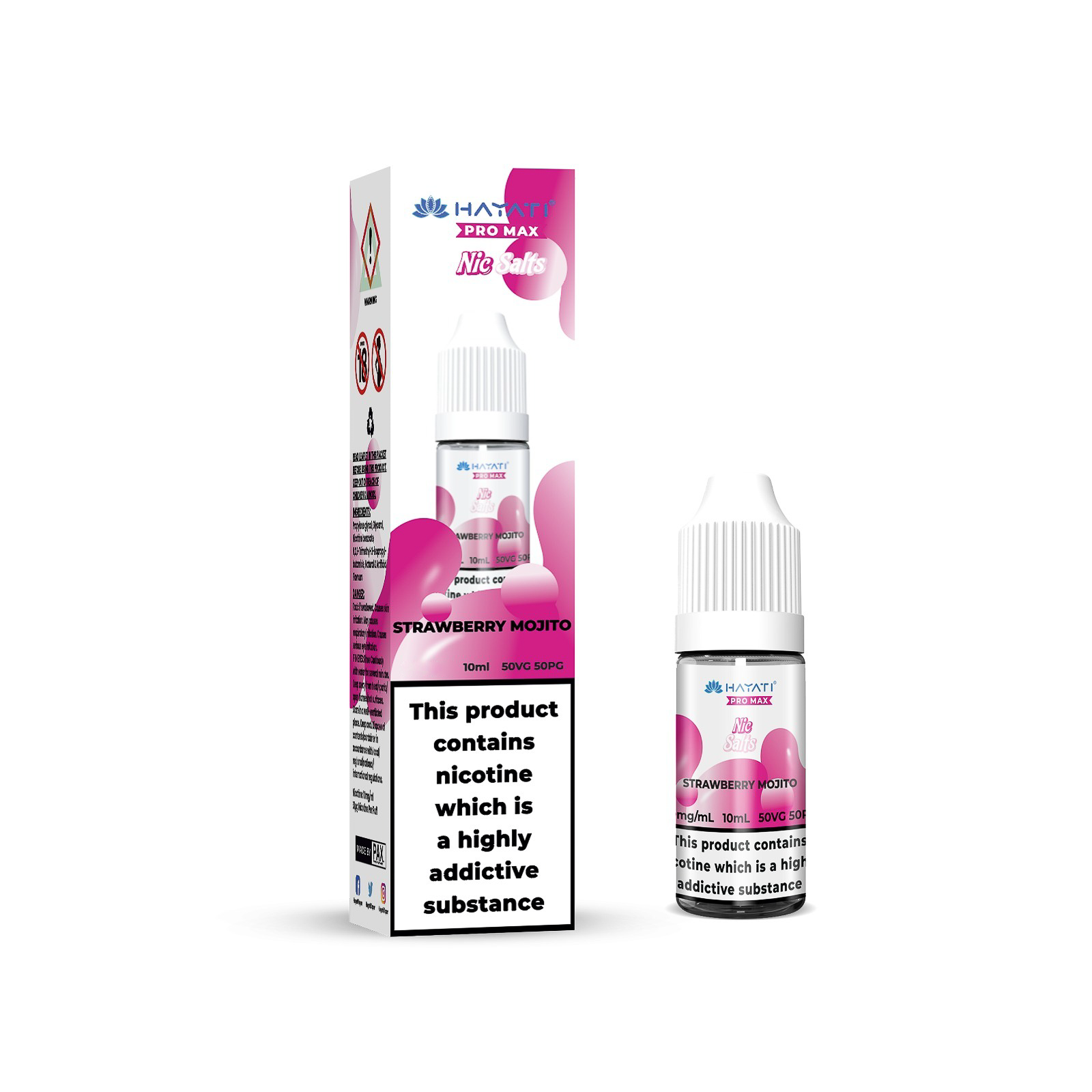20mg Hayati Pro Max Nic Salts 10ml - DMVapes